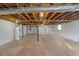 Unfinished basement with shelving and plumbing at 2837 Blue Grass Ln, Decatur, GA 30034