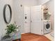 Convenient laundry room with washer and dryer in a closet at 1250 Parkwood Se Cir # 2314, Atlanta, GA 30339