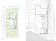 Site plan and floor plans for a new home at 1907 Lakewood Ave, Atlanta, GA 30315