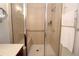 Large walk-in shower with built-in seat and grab bars at 351 Washington Ne Ave # 208, Marietta, GA 30060