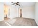 Spacious bedroom with ceiling fan and ample natural light at 5063 S Woodbridge Trl, Stone Mountain, GA 30088