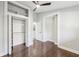 Bright bedroom with hardwood floors and spacious closet at 2592 Baker Nw Rd, Atlanta, GA 30318