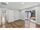 Versatile bonus room with hardwood floors and access to backyard at 2592 Baker Nw Rd, Atlanta, GA 30318
