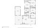 One-story house floor plan with 3 bedrooms, 2 bathrooms, and a bonus room at 2592 Baker Nw Rd, Atlanta, GA 30318