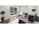 Home office with hardwood floors and sliding glass door at 2592 Baker Nw Rd, Atlanta, GA 30318
