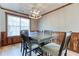 Dining room with a rustic wooden table and chairs, wood accents at 4541 Old Highway 138 Sw, Loganville, GA 30052