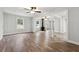 Living room showcasing hardwood floors, fireplace, and natural light at 1751 Nathan Ln, Austell, GA 30168