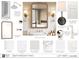 Inspiration image of bathroom two featuring a wood framed mirror and a single sink vanity at 11792 Serenbe Ln, Chattahoochee Hills, GA 30268