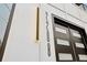Modern black double front door with sidelights and visible address at 2208 Baker Nw Rd, Atlanta, GA 30318