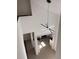 High ceiling view of the main living area and kitchen with modern chandelier at 2254 Wellington Cir, Lithonia, GA 30058