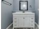 Modern bathroom vanity with white cabinetry at 4598 Flint Hill Rd, Austell, GA 30106