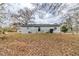 Ranch house exterior with grey siding and a spacious backyard at 4598 Flint Hill Rd, Austell, GA 30106