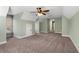 This carpeted bonus room features dormer windows and interesting architectural details at 192 Chicopee Ne Dr, Marietta, GA 30060