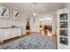 Foyer leading to living room and dining room showcasing hardwood floors and decorative furnishings at 192 Chicopee Ne Dr, Marietta, GA 30060