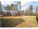 The home's spacious backyard features level ground, grass, and a privacy fence at 860 Gardner Sw St, Austell, GA 30168