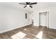 Large bedroom with hardwood floors, closet and a neutral palette offers an inviting space at 860 Gardner Sw St, Austell, GA 30168