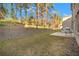 Spacious backyard with patio and wooded backdrop at 7787 Richmond Trl, Fairburn, GA 30213