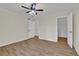 This bedroom is spacious with new floors and two entrances to a bathroom and a closet at 2707 Country Park Se Dr, Smyrna, GA 30080