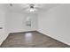 Clean bedroom with new floors, base molding, and great natural light from a window at 2707 Country Park Se Dr, Smyrna, GA 30080