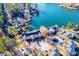 Community aerial view with lakefront properties and lush greenery at 706 Berry Ct, Villa Rica, GA 30180