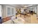 A finished basement featuring a pool table, wet bar, and walk-out access to the yard at 125 Hillcrest Trce, Fayetteville, GA 30215