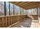 Spacious deck overlooking a wooded area at 1608 Woodcliff Ne Dr, Atlanta, GA 30350