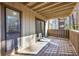 Deck with sliding door access and wooded views at 1608 Woodcliff Ne Dr, Atlanta, GA 30350