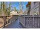Deck overlooking a wooded area at 1608 Woodcliff Ne Dr, Atlanta, GA 30350