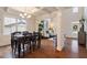 Bright dining area with coffered ceilings and a large window at 5915 Partners Pass, Cumming, GA 30028