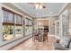 Sunroom with access to backyard and multiple windows at 221 Oakwood Dr, Cumming, GA 30040
