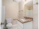Updated bathroom with granite countertop and shower at 2970 Eleanor Nw Ter, Atlanta, GA 30318
