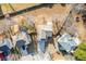 Aerial view of the neighborhood, showcasing roof and driveway at 4187 Mistymorn Way, Powder Springs, GA 30127