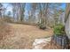 Private backyard offering a wooded landscape at 1903 Meadow Ln, Decatur, GA 30032