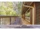 Spacious wooden deck overlooks wooded area at 2612 Country Club Se Dr, Conyers, GA 30013