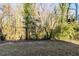 Wooded backyard with natural landscaping at 4412 Rustic Wood Dr, Stone Mountain, GA 30083