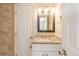Clean bathroom, granite countertop, and updated vanity at 4412 Rustic Wood Dr, Stone Mountain, GA 30083