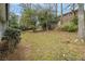 Expansive backyard with mature trees, grassy areas, and a basketball hoop, offering outdoor recreation space at 2418 Brookdale Ne Dr, Atlanta, GA 30345