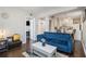 Open-concept living room with hardwood floors and access to the dining and kitchen areas at 2418 Brookdale Ne Dr, Atlanta, GA 30345