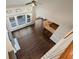 View of open floor plan from above, showcasing hardwood floors at 6315 Sturbridge Ln, Cumming, GA 30040