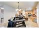 Eat-in kitchen area with updated appliances and convenient access to the rest of the home at 3258 Kessock Ridge Trl, Snellville, GA 30039
