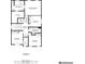 Third floor plan with primary bedroom, two additional bedrooms and bathrooms at 3172 Lynwood Ne Dr, Brookhaven, GA 30319