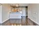 Modern kitchen with wood cabinets and breakfast bar at 425 Chapel Sw St # 1407, Atlanta, GA 30313