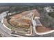 Aerial view of new construction featuring single-Gathering homes and newly constructed roads at 4529 Twinberry Dr, Powder Springs, GA 30127