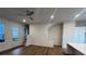 Open concept living space features a modern kitchen, and beautiful wood flooring and natural light at 508 Zeal Se St # 292, Atlanta, GA 30315