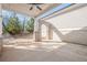 Covered patio showing concrete floor and brick base with view of the archway at 104 Ivey Way, Woodstock, GA 30188