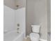 Clean bathroom with a bathtub, toilet, and shower at 308 Spring Heights Ln # 308, Smyrna, GA 30080