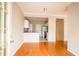 Hardwood floor dining area with kitchen view at 308 Spring Heights Lane # 308, Smyrna, GA 30080