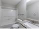 Bathroom with granite vanity and shower/tub at 5910 Rock Rd, Union City, GA 30291