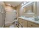 Elegant bathroom with a walk-in shower and updated vanity at 2727 Jamerson Rd, Marietta, GA 30066