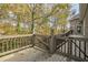 Large deck with wooded views and gate access at 2727 Jamerson Rd, Marietta, GA 30066